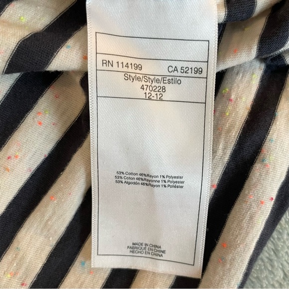 Roxy sage brush blue black SZ M stripe dress, hug low hem - Picture 9 of 9